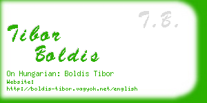 tibor boldis business card